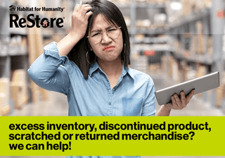 Excess inventory? The Habitat ReStore can help!